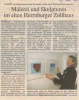 Malerei und Skulpturen im alten Herrnburger Zollhaus (Lübecker Nachrichten April 2005)