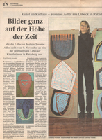 Bilder ganz auf der Höhe der Zeit (Lübecker Nachrichten November 2003)