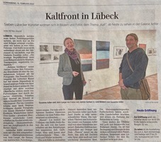 Kaltfront in Lübeck (Lübecker Nachrichten 19. Febr. 2022)
